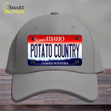 Potato Country Idaho Novelty License Plate Hat Cotton / Gray