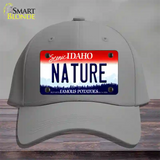 Nature Idaho Novelty License Plate Hat Cotton / Gray