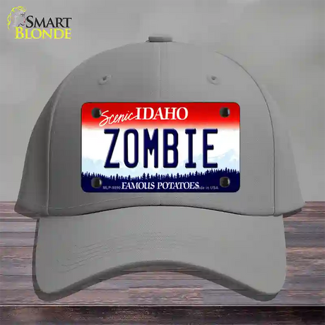 Zombie Idaho Novelty License Plate Hat Cotton / Gray