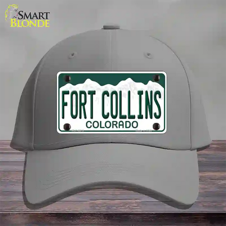 Fort Collins Colorado Novelty License Plate Hat Cotton / Gray