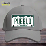 Pueblo Colorado Novelty License Plate Hat Cotton / Gray