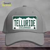 Telluride Colorado Novelty License Plate Hat Cotton / Gray