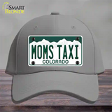 Moms Taxi Colorado Novelty License Plate Hat Cotton / Gray