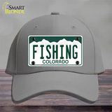 Fishing Colorado Novelty License Plate Hat Cotton / Gray