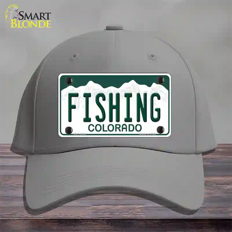 Fishing Colorado Novelty License Plate Hat Cotton / Gray