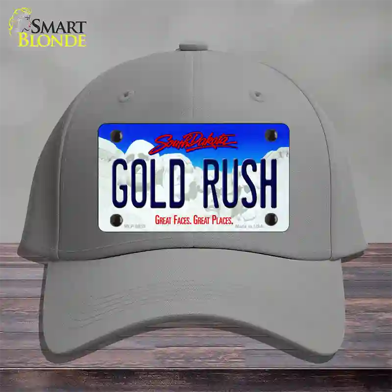 Gold Rush South Dakota Novelty License Plate Hat Cotton / Gray