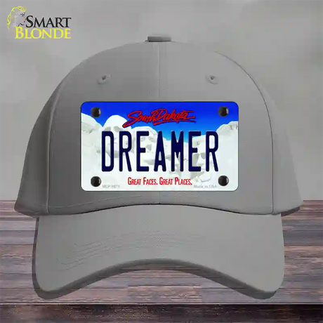 Dreamer South Dakota Novelty License Plate Hat Cotton / Gray