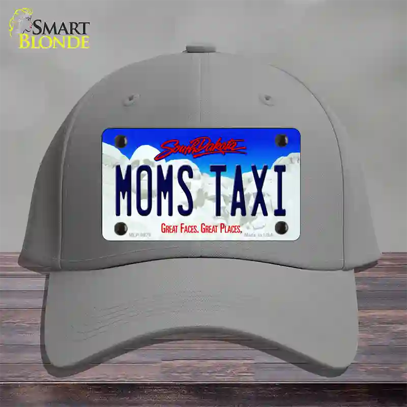 Moms Taxi South Dakota Novelty License Plate Hat Cotton / Gray