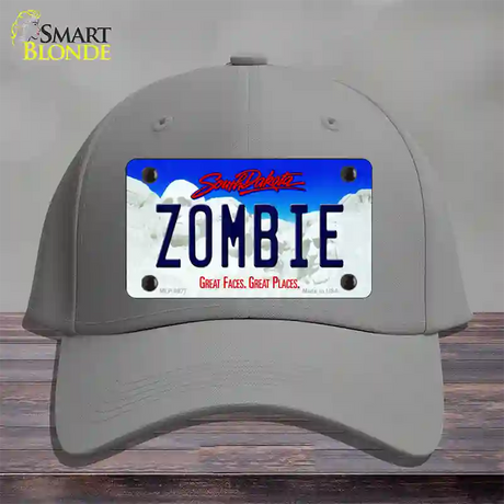 Zombie South Dakota Novelty License Plate Hat Cotton / Gray