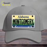 Montgomery Alabama Novelty License Plate Hat Cotton / Gray