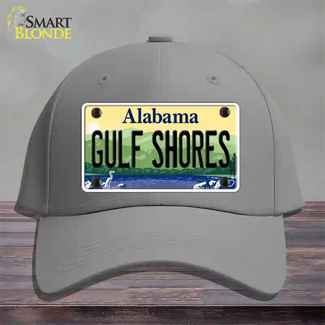 Gulf Shores Alabama Novelty License Plate Hat Cotton / Gray