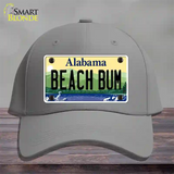 Beach Bum Alabama Novelty License Plate Hat Cotton / Gray