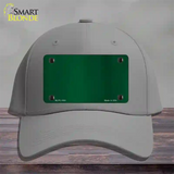 Green Metallic Solid Novelty License Plate Hat Cotton / Gray