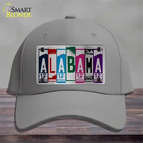 Alabama License Plate Art Novelty License Plate Hat Cotton / Gray