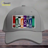 Alaska License Plate Art Novelty License Plate Hat Cotton / Gray