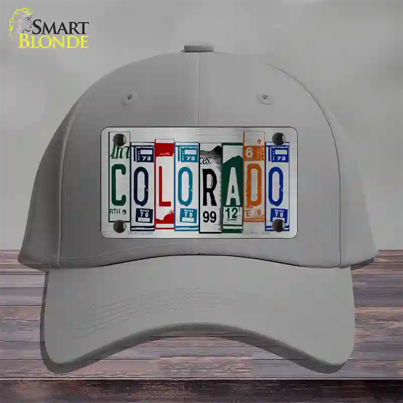 Colorado License Plate Art Novelty License Plate Hat Cotton / Gray