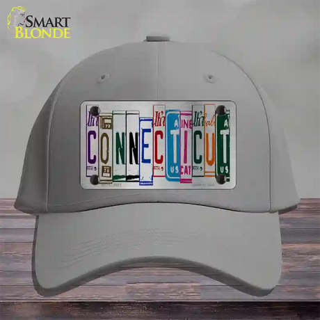 Connecticut License Plate Art Novelty License Plate Hat Cotton / Gray