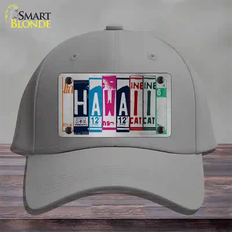 Hawaii License Plate Art Novelty License Plate Hat Cotton / Gray