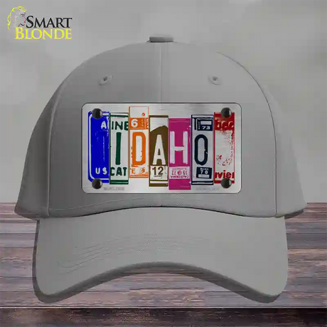 Idaho License Plate Art Novelty License Plate Hat Cotton / Gray