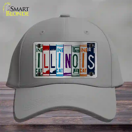 Illinois License Plate Art Novelty License Plate Hat Cotton / Gray