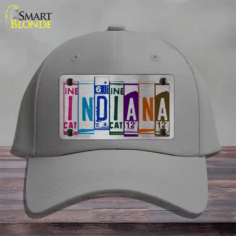 Indiana License Plate Art Novelty License Plate Hat Cotton / Gray