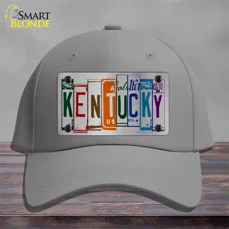 Kentucky License Plate Art Novelty License Plate Hat Cotton / Gray