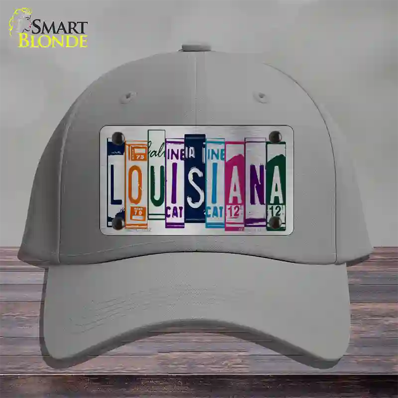 Louisiana License Plate Art Novelty License Plate Hat Cotton / Gray