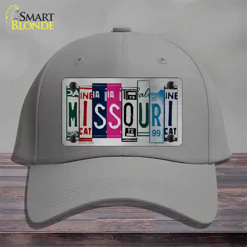 Missouri License Plate Art Novelty License Plate Hat Cotton / Gray