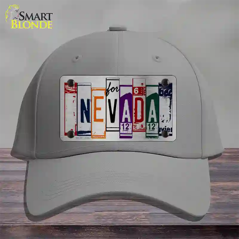 Nevada License Plate Art Novelty License Plate Hat Cotton / Gray