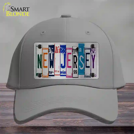 New Jersey License Plate Art Novelty License Plate Hat Cotton / Gray