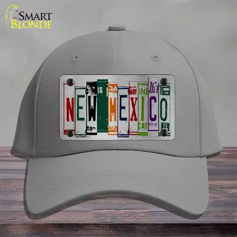 New Mexico License Plate Art Novelty License Plate Hat Cotton / Gray