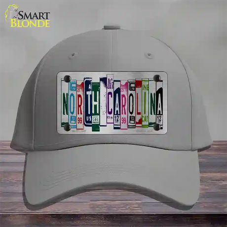 North Carolina License Plate Art Novelty License Plate Hat Cotton / Gray