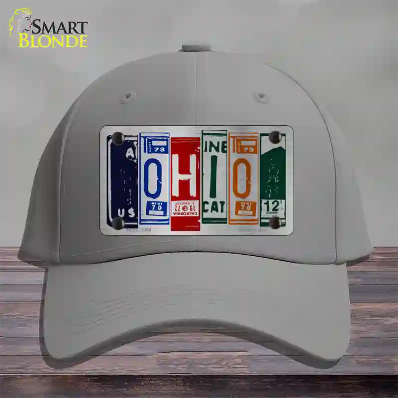 Ohio License Plate Art Novelty License Plate Hat Cotton / Gray