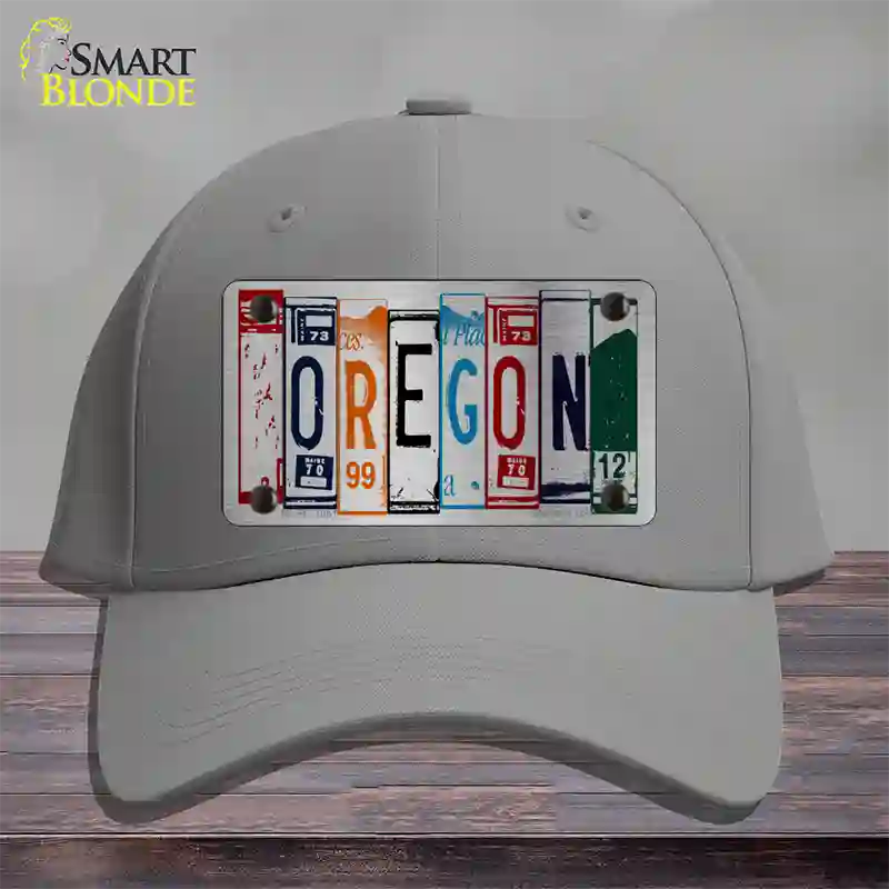 Oregon License Plate Art Novelty License Plate Hat Cotton / Gray