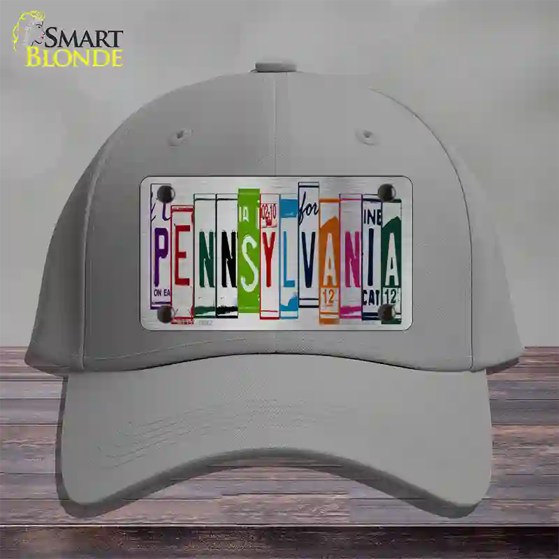 Pennsylvania License Plate Art Novelty License Plate Hat Cotton / Gray