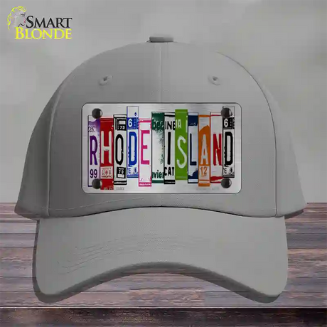 Rhode Island License Plate Art Novelty License Plate Hat Cotton / Gray