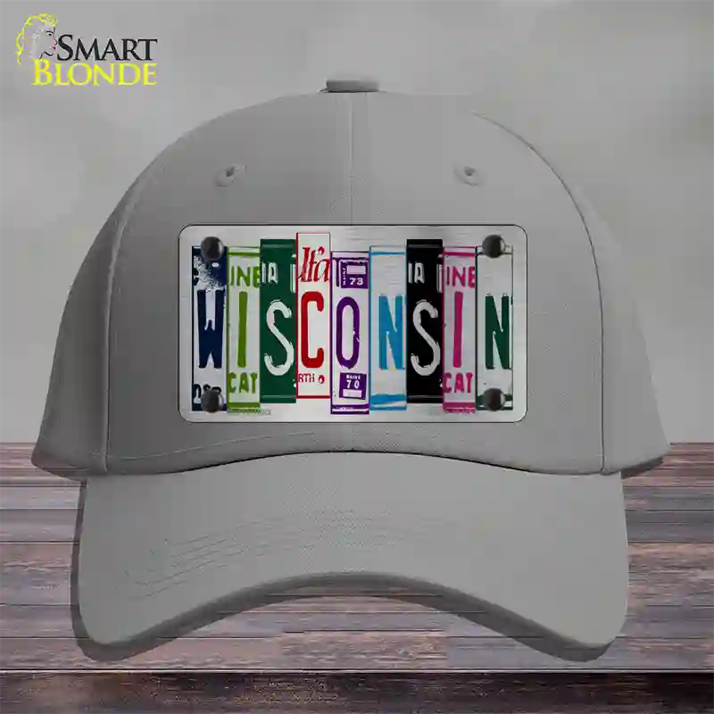 Wisconsin License Plate Art Novelty License Plate Hat Cotton / Gray