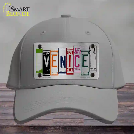 Venice License Plate Art Brushed Chrome Novelty License Plate Hat Tag Cotton / Gray