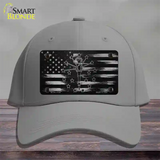 Indiana Carbon Fiber Novelty License Plate Hat Cotton / Gray