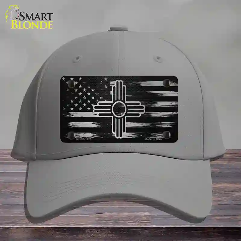 New Mexico Carbon Fiber Novelty License Plate Hat Cotton / Gray