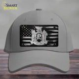 New York Carbon Fiber Novelty License Plate Hat Cotton / Gray