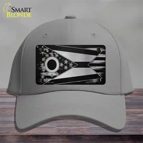 Ohio Carbon Fiber Novelty License Plate Hat Cotton / Gray