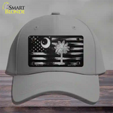 South Carolina Carbon Fiber Novelty License Plate Hat Cotton / Gray