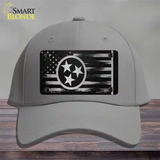 Tennessee Carbon Fiber Novelty License Plate Hat Cotton / Gray