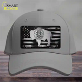 Wyoming Carbon Fiber Novelty License Plate Hat Cotton / Gray