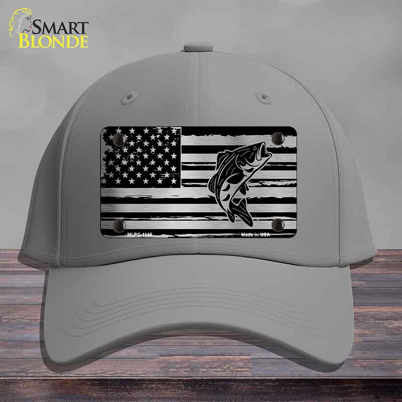 Patriotic Bass Novelty License Plate Hat HAT-MLPC-1146