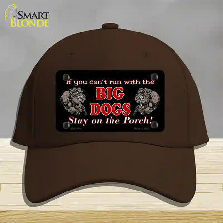 Big Dogs Black Novelty License Plate Hat Cotton / Dark Brown