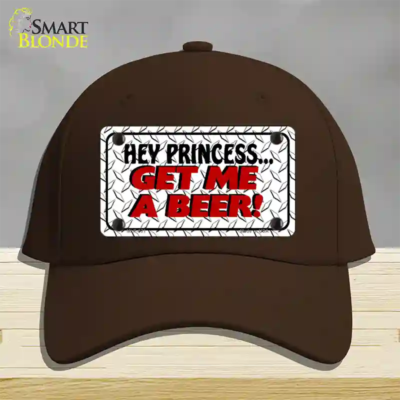 Get Me a Beer Novelty License Plate Hat Cotton / Dark Brown