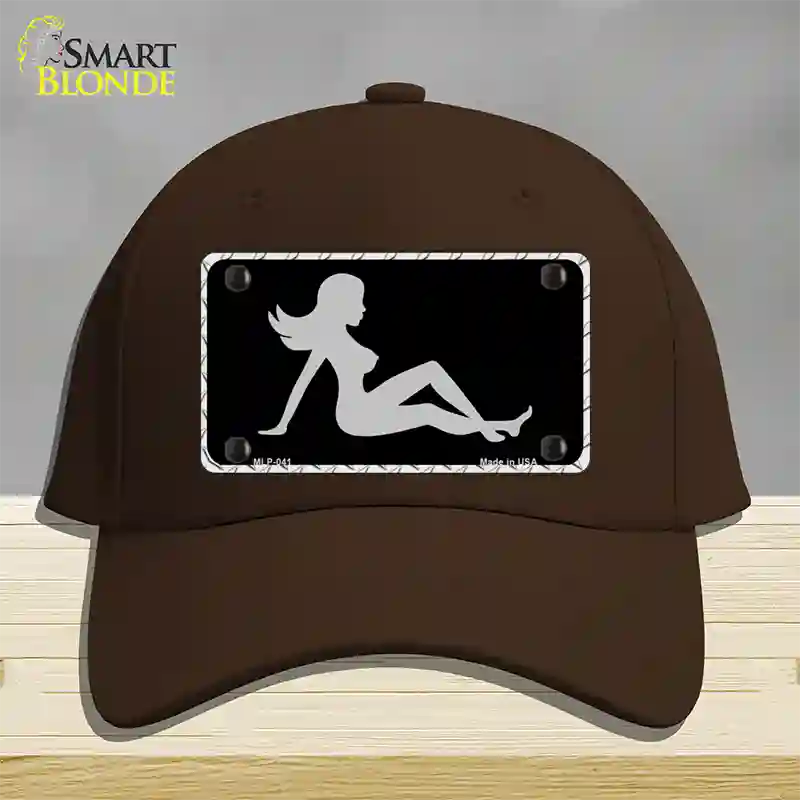 Mud Flap Girl Sillouette Novelty License Plate Hat Cotton / Dark Brown