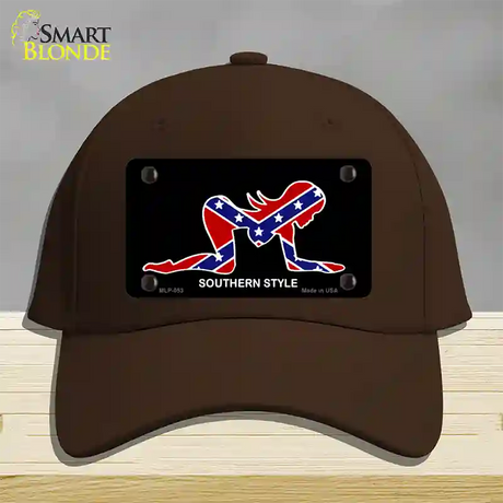 Southern Style Sexy Novelty License Plate Hat Cotton / Dark Brown